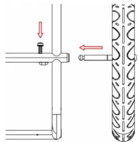 Vevor DT815 - Attaching the Wheels - 2