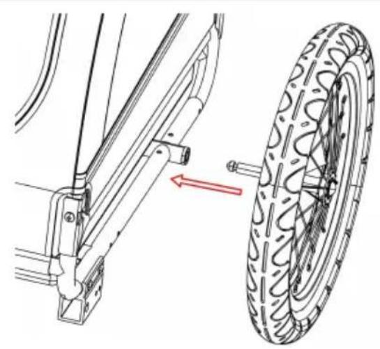 Vevor DT815 - Fixation des roues - 1