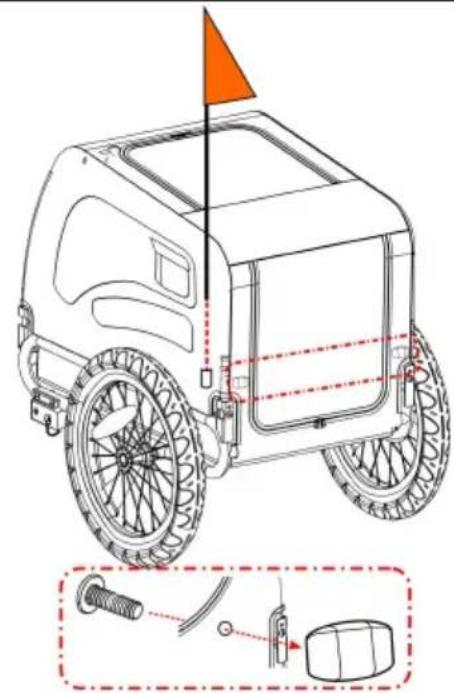Vevor DT815 - Attacher le drapeau - 2