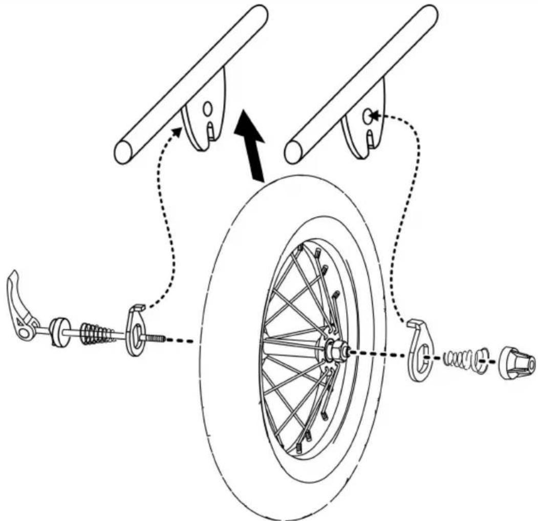 Vevor CT910 - Attaching the Wheels - 1