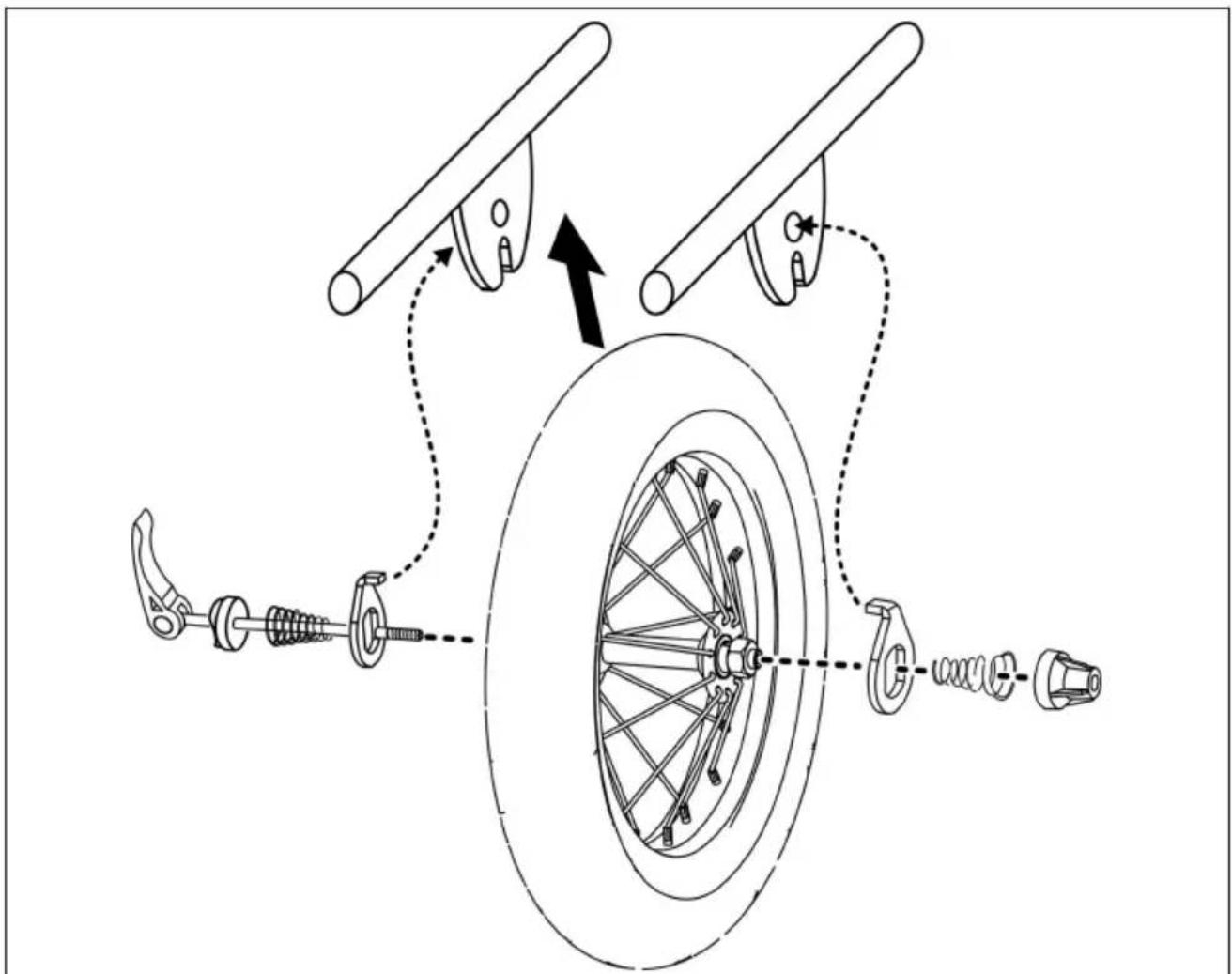 Vevor CT910 - Colocar las ruedas - 1