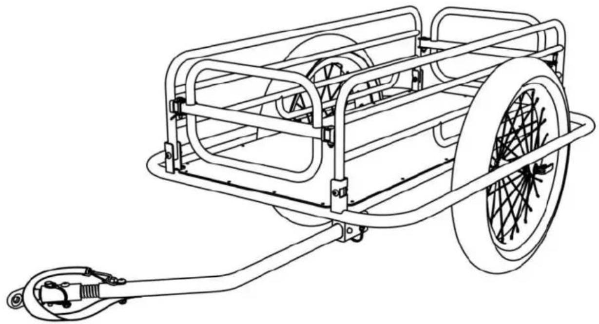 Vevor CT910 - BICYCLE CARGO TRAILER - 1