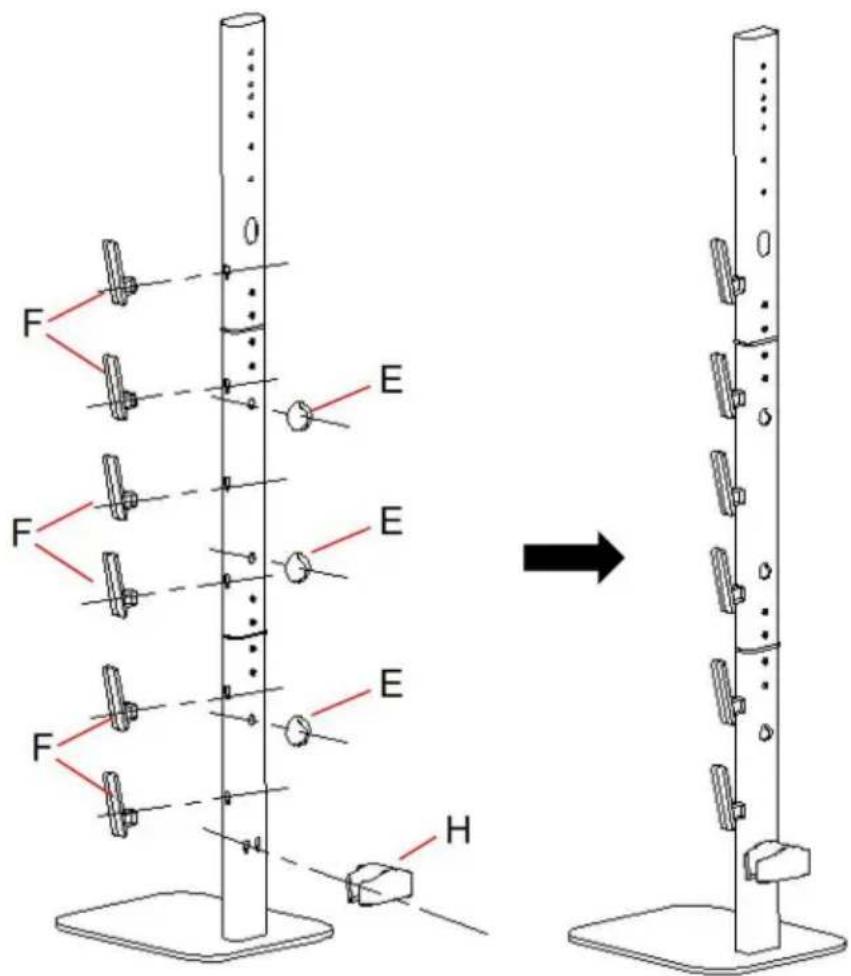 Vevor D17 - Produktnedbrytningsdiagram - 5