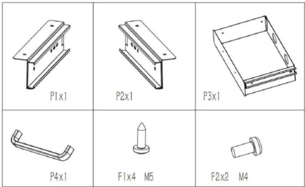 Vevor CT-2 - Part List - CT-1 - 1