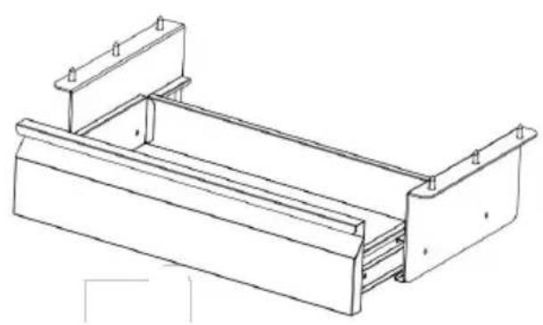 Vevor CT-4 - Cassetto sotto la scrivania - 1