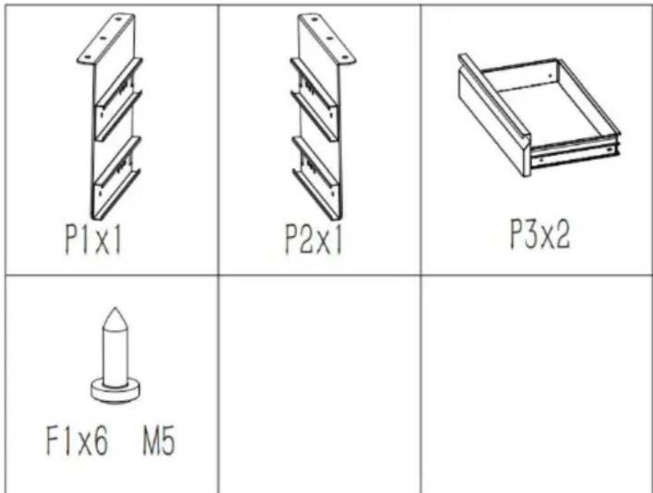 Vevor CT-4 - Part List - CT-5 - 1