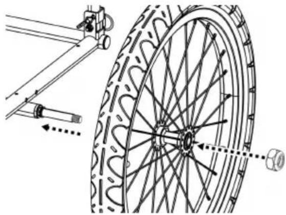 Vevor CT903L - Attaching the Wheels - 2