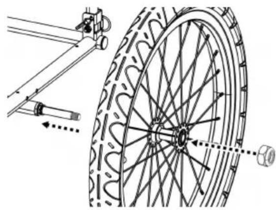 Vevor CT903L - Colocar las ruedas - 2