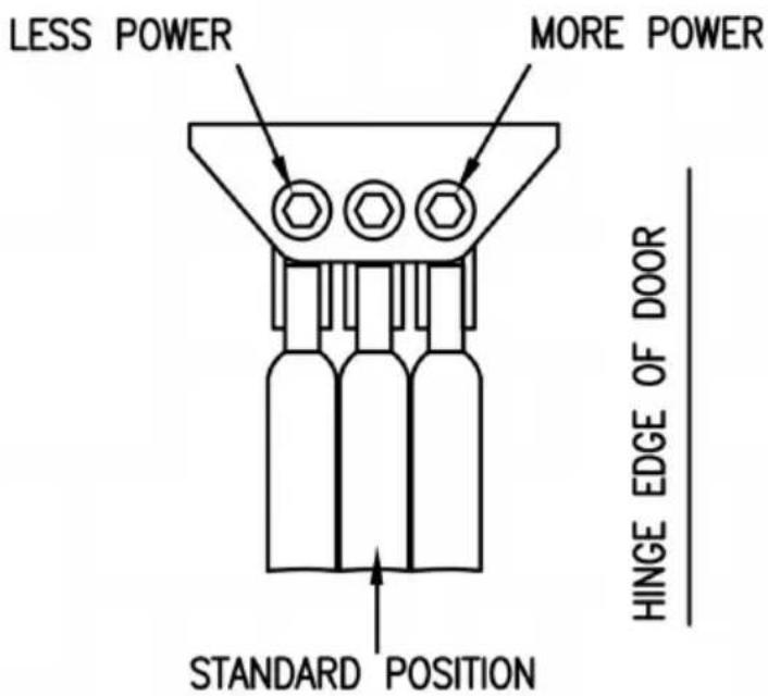 Vevor D4016 - ADJUSTING FOOT FOR CLOSING POWER - 1