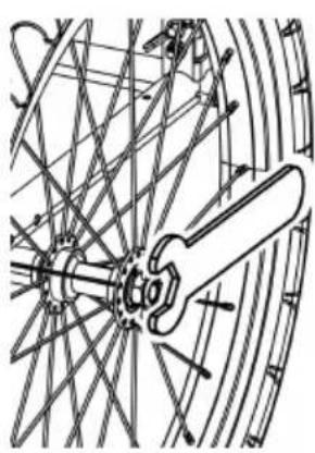 Vevor CT902B - Attaching the Wheels - 3