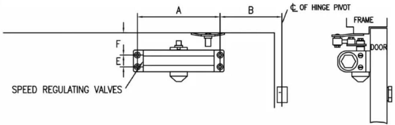 Vevor D404 - ADJUSTING FOOT FOR CLOSING POWER - 4