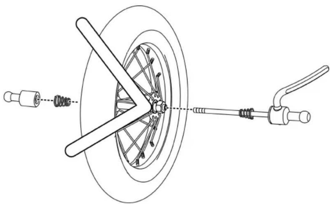 Vevor CT906 - A Het wiel bevestigen - 3