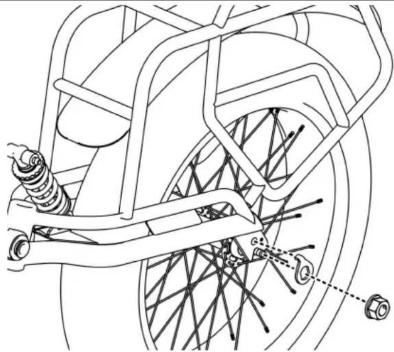 Vevor CT906 - Attaching the Wheel - 1