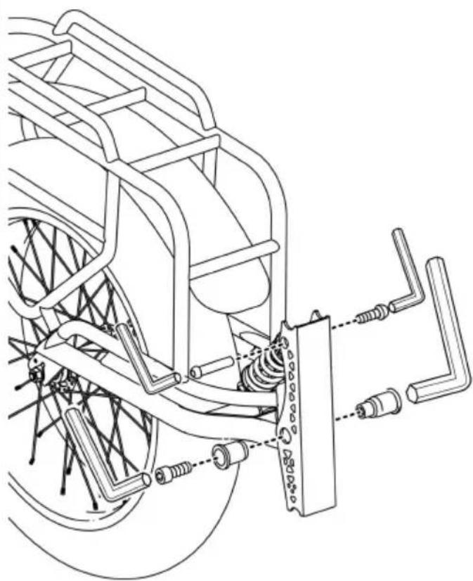 Vevor CT906 - Att fästa hjulet - 2