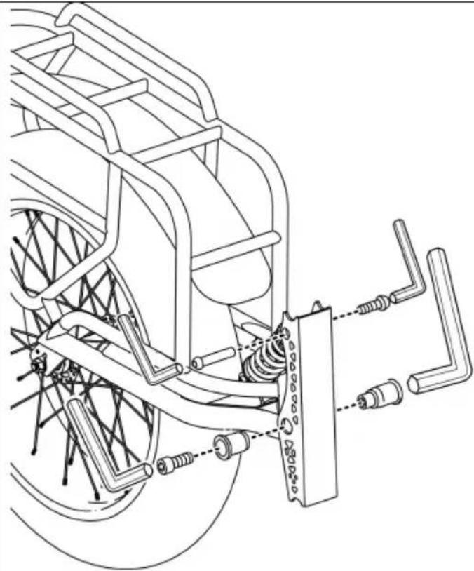 Vevor CT906 - Attaching the Wheel - 3