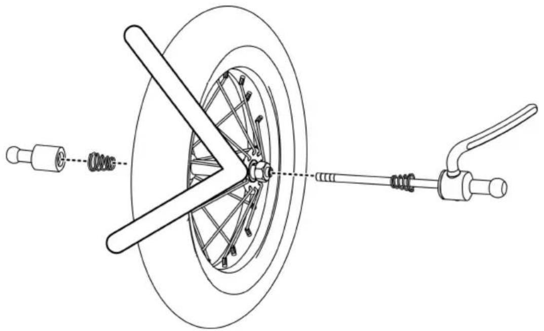 Vevor CT906 - Att fästa hjulet - 3
