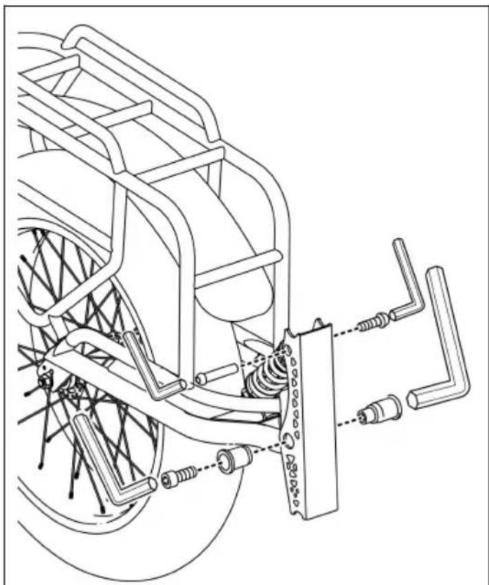 Vevor CT906 - A Het wiel bevestigen - 2