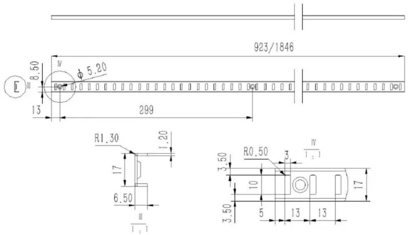 Vevor GD01 - Rysunek wymiarowy - 1