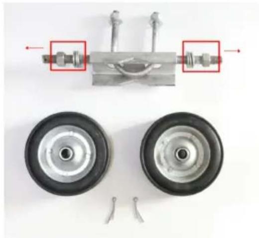 Vevor GKIT6 - Rolling Gate Wheels assembly - 1