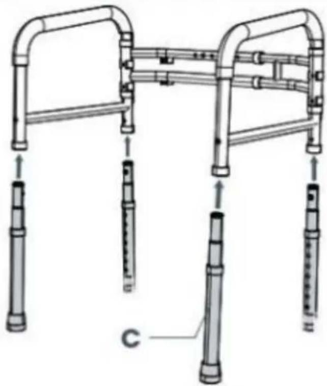 Vevor FBL900631 - Attach All Four Legs - 2