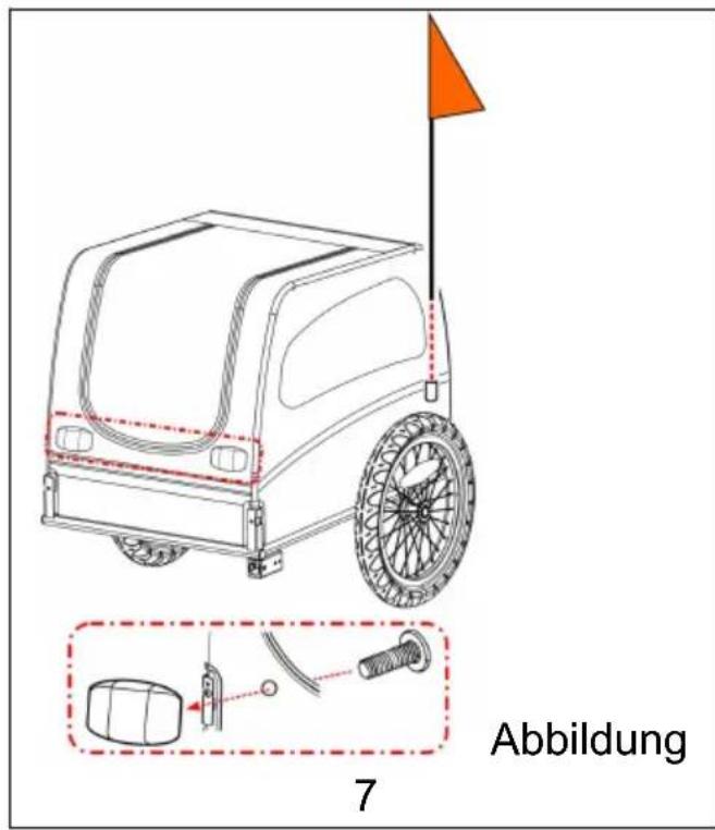 Vevor DT810 - Anbringen der Flagge - 1