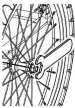 Vevor DT810 - Attaching the Wheels - 3