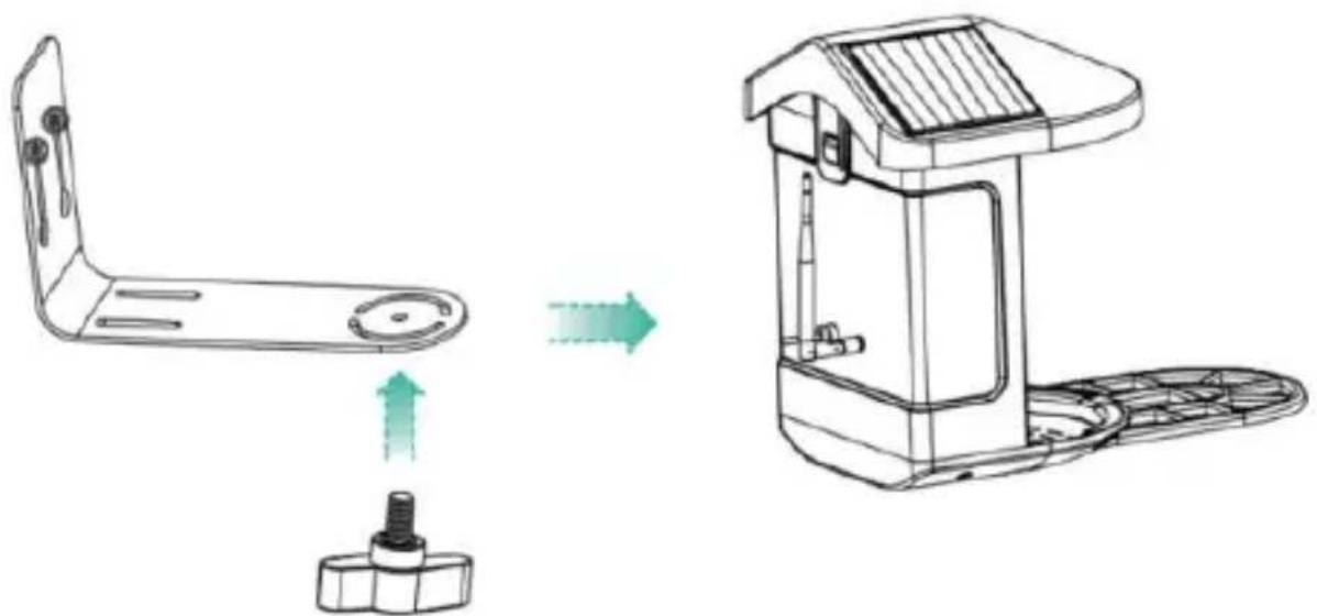 Vevor FB-A05 - Paso 2: Instalación del soporte y comedero para pájaros - 1