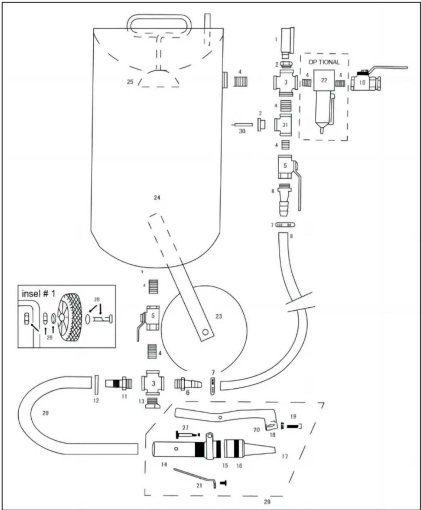 Vevor FF-Q904 - ONDERDELEN LIJST - 1