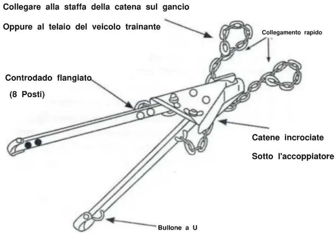 Vevor FF-T809 - UTILIZZARE LA CATENA DI SICUREZZA: - 1