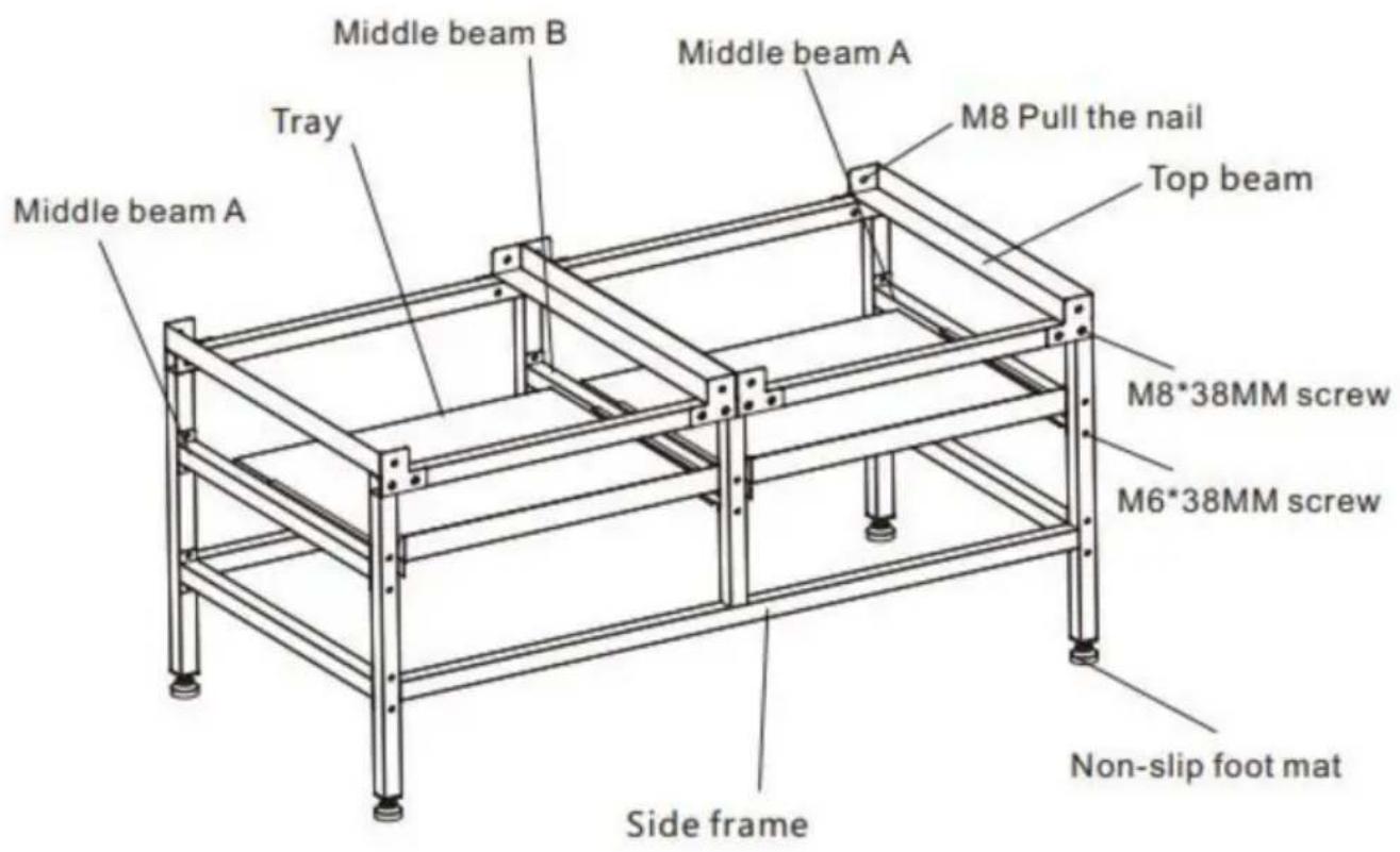 Vevor FL-ZL03 - STRUCTUURDIAGRAM EN COMPONENTEN - 1