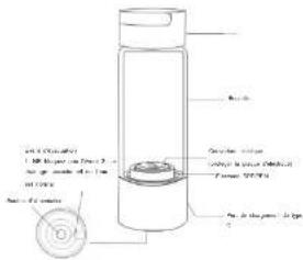 Vevor EHM-H11 - Bouteille d'eau à hydrogène - 2