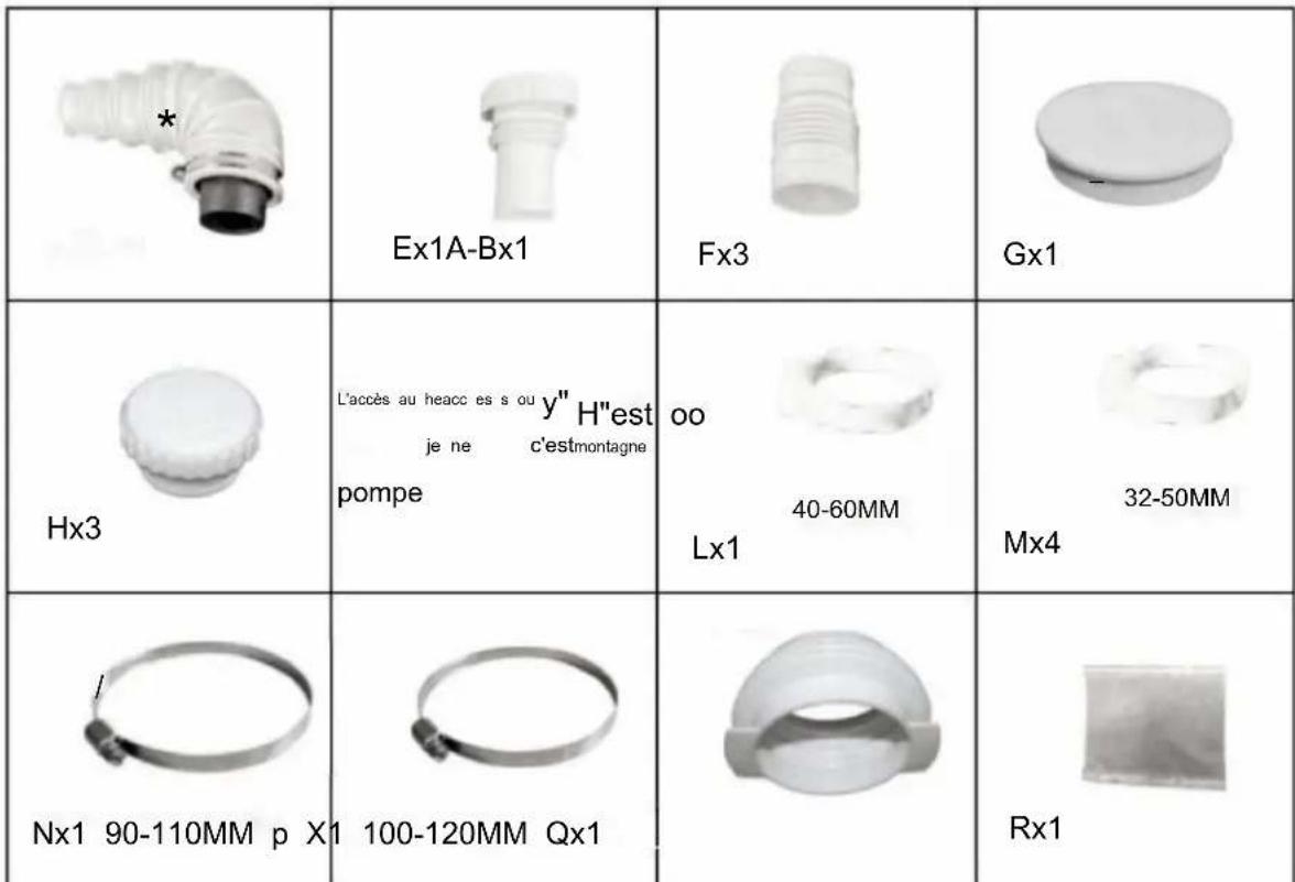 Vevor FLO1200 - 3-1. List des pieces - 1