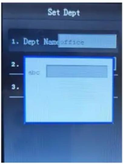 Vevor F18 - DEPARTMENT SETTING - 1