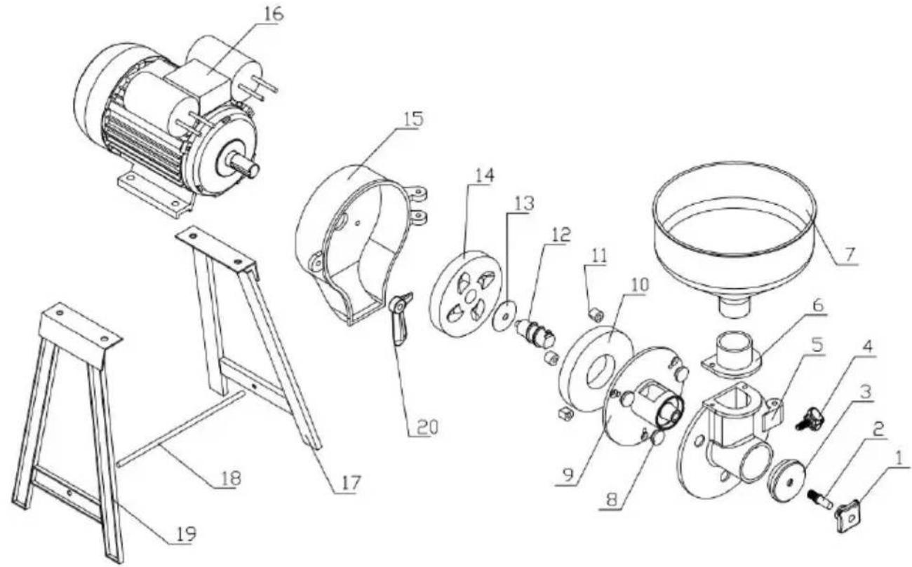Vevor GM-001 - STRUCTURE DU PRODUIT - 1