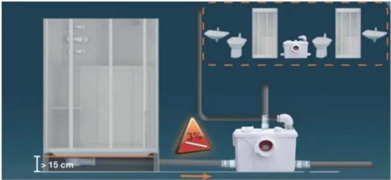 Vevor FLO900 - INSTALLATION OF CONNECTING PIPE IN THE SHOWER ROOM - 2