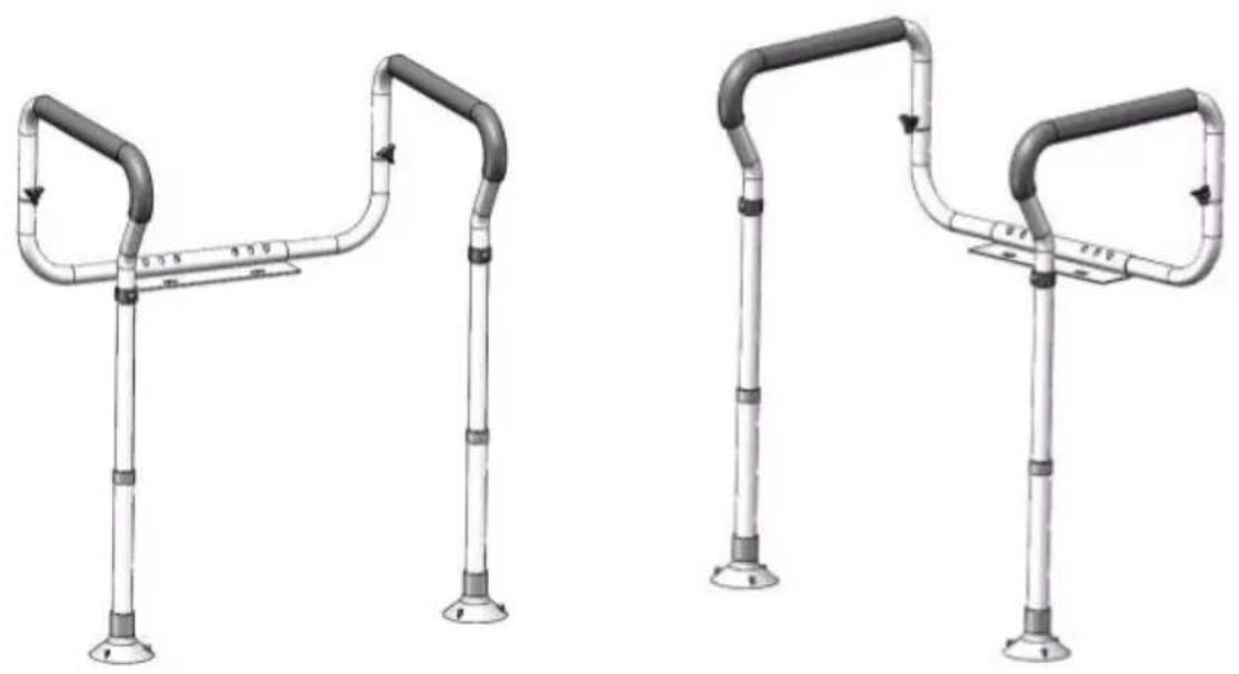 Vevor FBL900632 - Toilet Safety Rails - 1