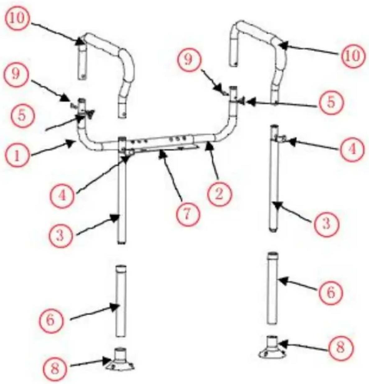 Vevor FBL900632 - PART LIST - 9