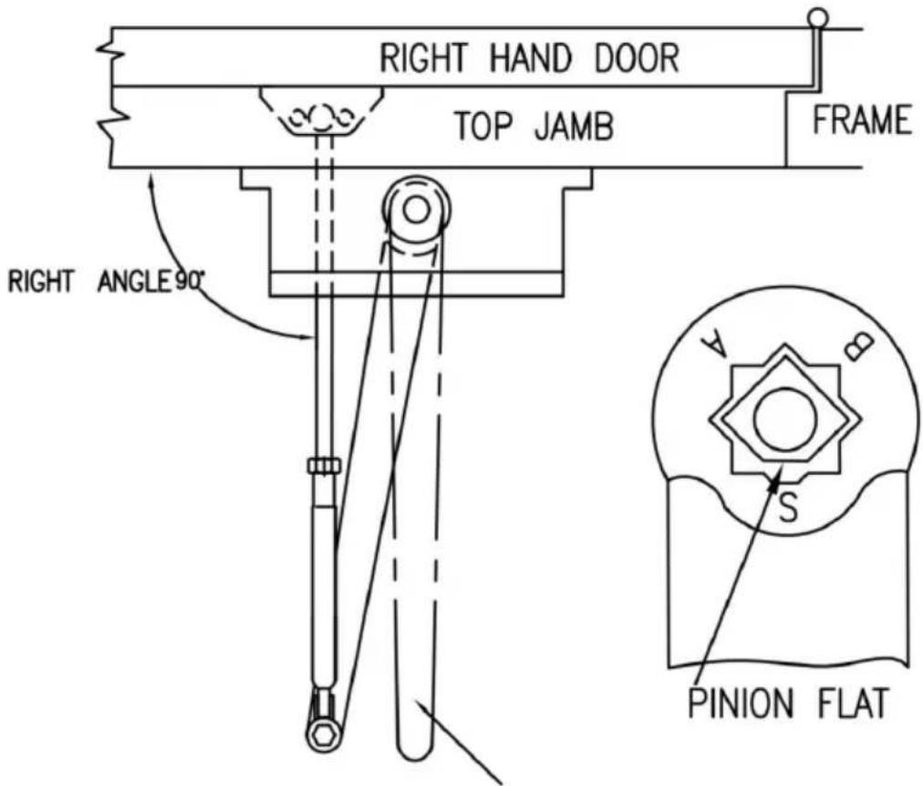 Vevor D4015 - Position of arms and index settings - 1