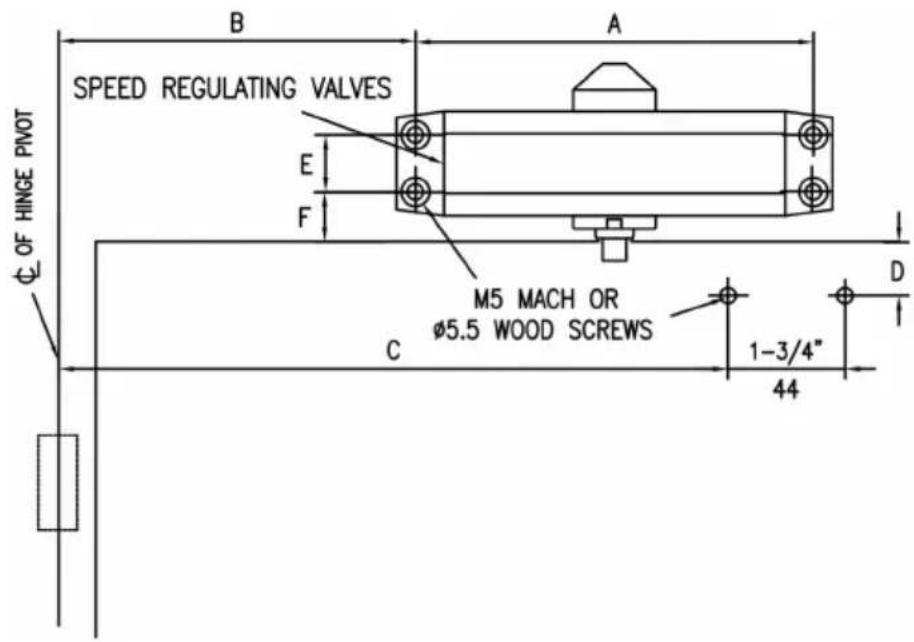 Vevor D300S - ADJUSTING FOOT FOR CLOSING POWER - 3