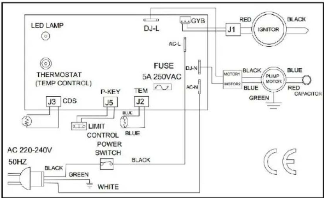 Vevor DG-K100 - Alambrado Diagramas - 1