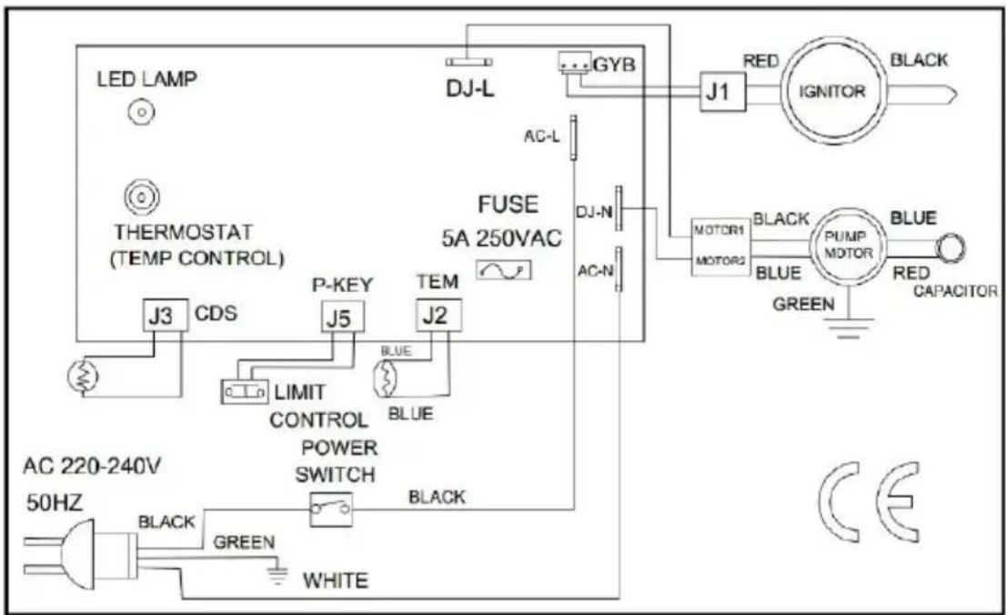 Vevor DG-K100 - Wiring Diagrams - 1