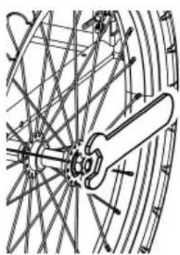 Vevor CT901M - Anbringen der Räder - 3