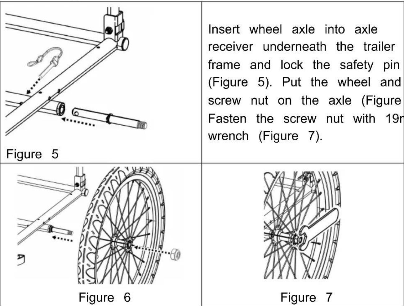 Vevor CT901M - Attaching the Wheels - 1