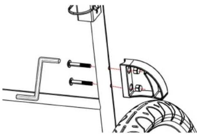 Vevor CT901M - Installing the Wheel Guards - 1