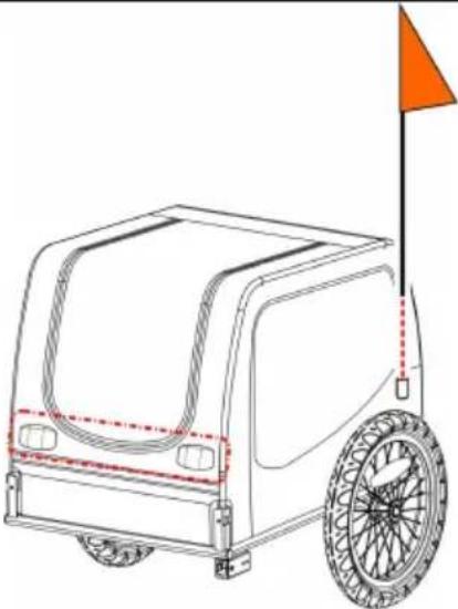 Vevor DT806 - Att fästa flaggan - 1