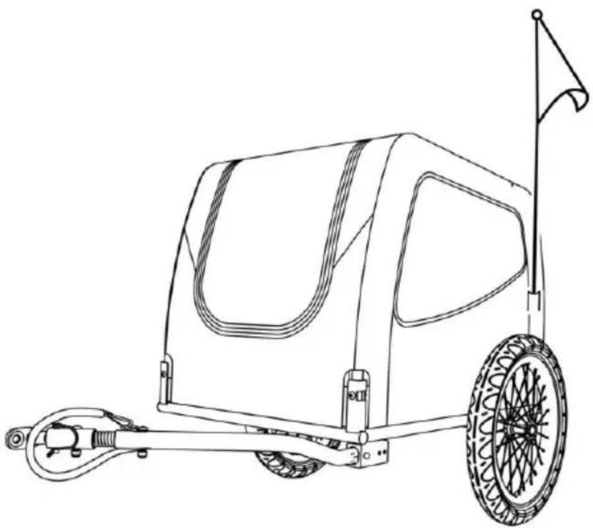 Vevor DT806 - PRZYCZEPKA ROWEROWA DLA ZWIERZAT - 1