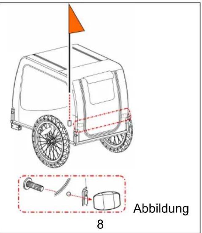 Vevor DT806 - Anbringen der Flagge - 2