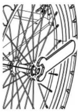 Vevor DT806 - Attaching the Wheels - 3