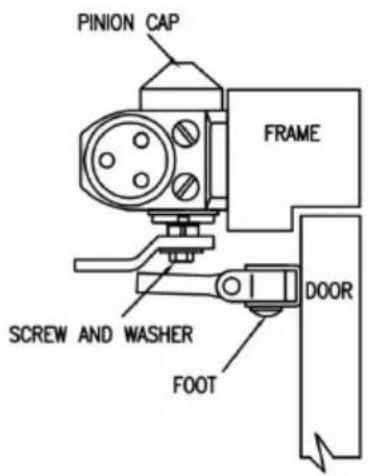 Vevor D202 - ADJUSTING FOOT FOR CLOSING POWER - 4