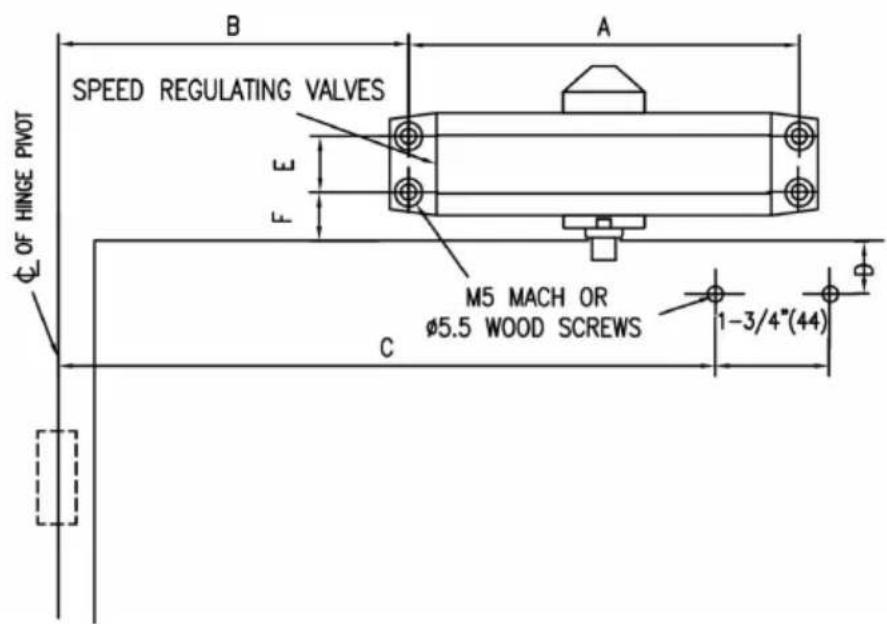 Vevor D202 - Other installation: push side right installation - 1